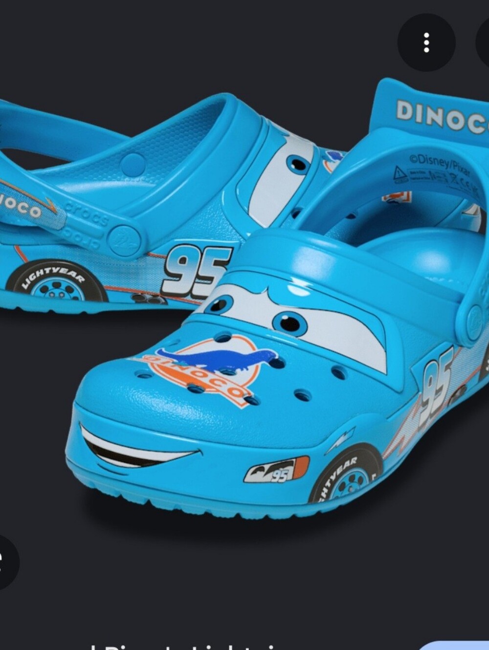 Cars Blue Lightning McQueen Clog Shoes
